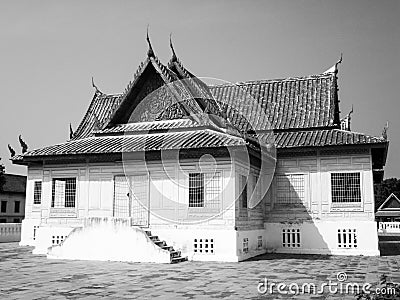 Tent cruciform Chantharakasem National Museum Editorial Stock Photo