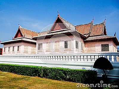 Tent cruciform Chantharakasem National Museum Editorial Stock Photo