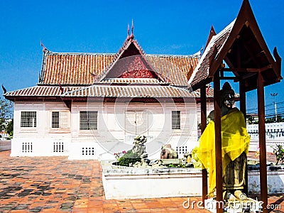 Tent cruciform Chantharakasem National Museum Editorial Stock Photo