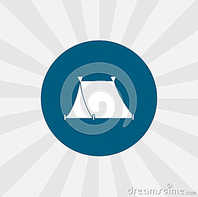 tent icon. camping tent isolated icon. traveling design element Vector Illustration