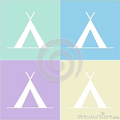 Tent Icon Vector Illustration