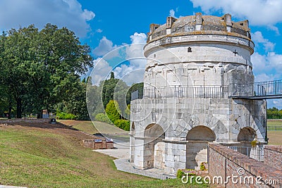 Teodorico Mausoleum in Italian town Ravenna Stock Photo