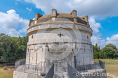 Teodorico Mausoleum in Italian town Ravenna Stock Photo