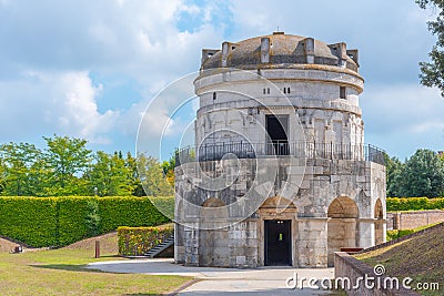 Teodorico Mausoleum in Italian town Ravenna Stock Photo