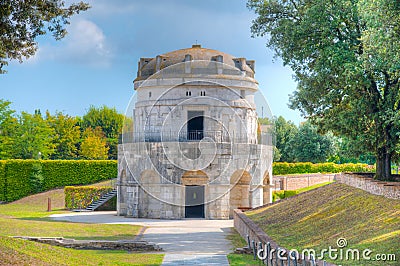 Teodorico Mausoleum in Italian town Ravenna Stock Photo