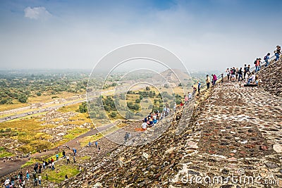 Teotihuacan, Mexico - October 27, 2018. Archeological site Editorial Stock Photo