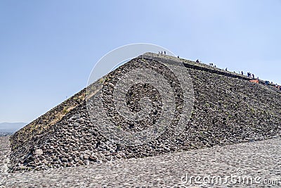 Teotihuacan pyramid mexico Stock Photo