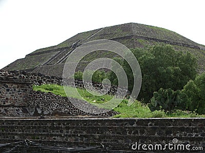 Teotihuacan Pyramids - Mexico Editorial Stock Photo