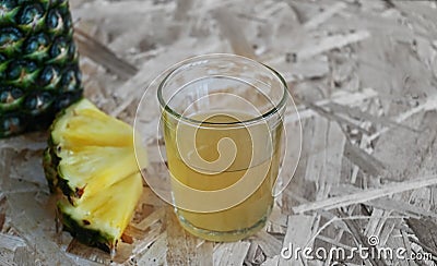 Tepache is a fermented lemonade made from pineapples Stock Photo