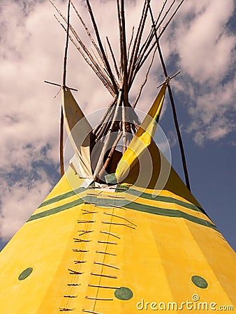 Tepee Top Stock Photo