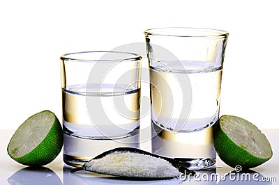 Tequila shots Stock Photo