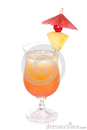 Tequila Sunrise cocktail Stock Photo