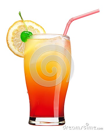 Tequila Sunrise drink Stock Photo