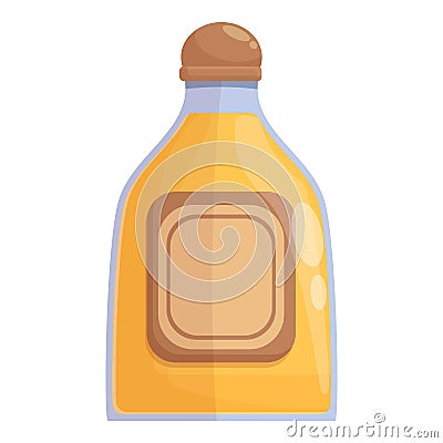 Tequilla shot bottle icon cartoon vector. Drink cactus Vector Illustration