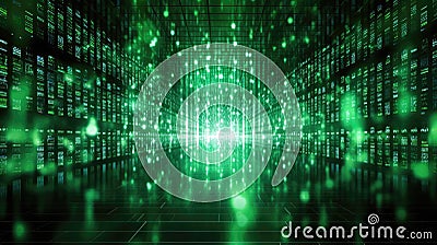 Terabytes of Binary Code Data A Deep Dive into the Digital Ocean of Information Stock Photo