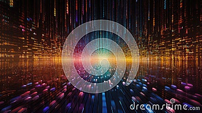 Terabytes of Binary Code Data A Deep Dive into the Digital Ocean of Information Stock Photo