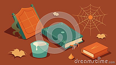 A the tered furniture and cobwebs we stumbled upon a worn diary revealing intimate moments of our ancestors.. Vector Vector Illustration