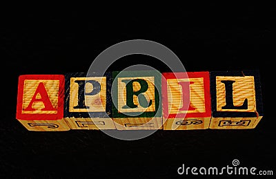 The term April Stock Photo