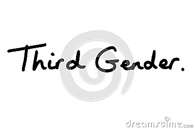 Third Gender Stock Photo