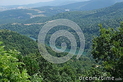 Termal Park view in Termal, Yalova. Termal has populer thermal spring in Turkey Editorial Stock Photo