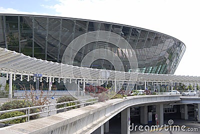 Terminal building at Nice Airport. Stock Photo