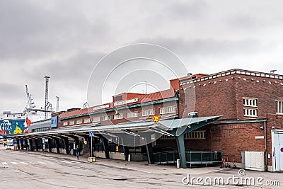 Terminal of the Port of Helsinki, one of the busiest passenger ports in Europe Editorial Stock Photo