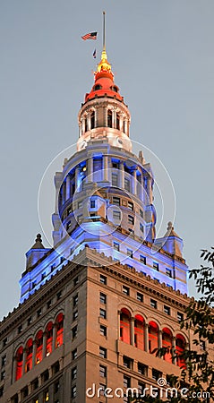 Terminal Tower Public Square Downtown Cleveland Ohio Stock Photo