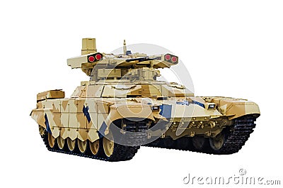 TERMINATOR 2. Russian Fire Support Combat Vehicle BMPT-72 Stock Photo
