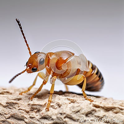 Termite Viewed From Back Angle Stock Photo