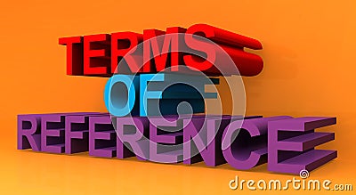 Terms of reference Stock Photo