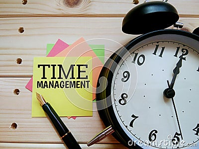 Terms of work life balance `Time Management` Stock Photo