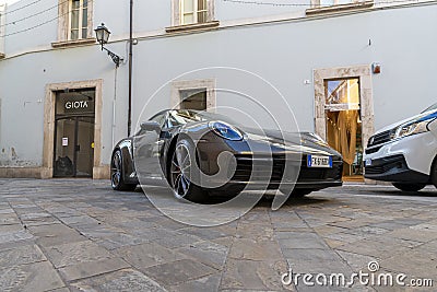 Porsche luxury sports car parked Editorial Stock Photo