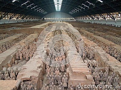 Terra-cotta warriors Editorial Stock Photo