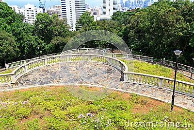 Terrace Garden in Telok Blangah Hill Park Stock Photo