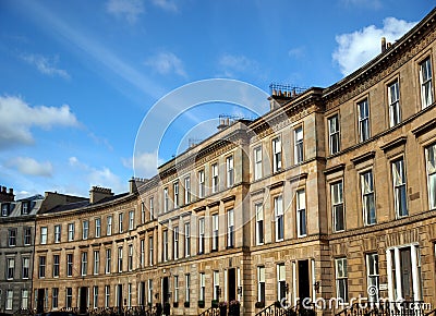 Terraced Houses Stock Photo