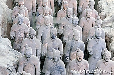 Terracota army. China Editorial Stock Photo