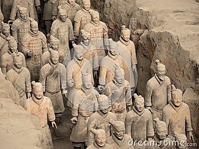 Terracotta Army - Xian - China Editorial Stock Photo