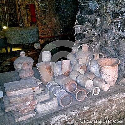 Terracotta, Vessels Stock Photo