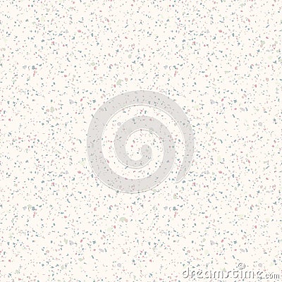 Terrazzo marble seamless pattern. Realistic vector texture of mosaic floor Vector Illustration