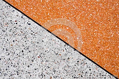 Terrazzo polished stone floor and wall pattern and color surface Stock Photo