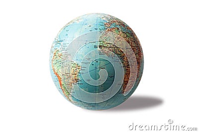 Terrestrial globe Stock Photo