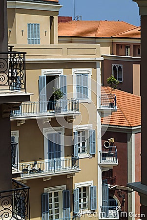 View of new apartments in the Solidere District of Beirut, Lebanon. Editorial Stock Photo