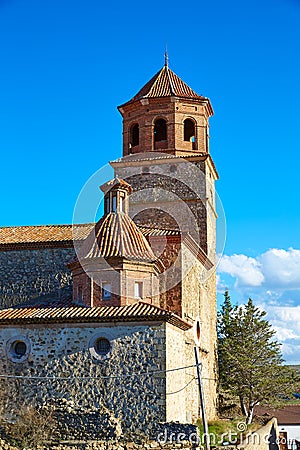 Terriente village in Sierra de Albarracin Teruel Stock Photo