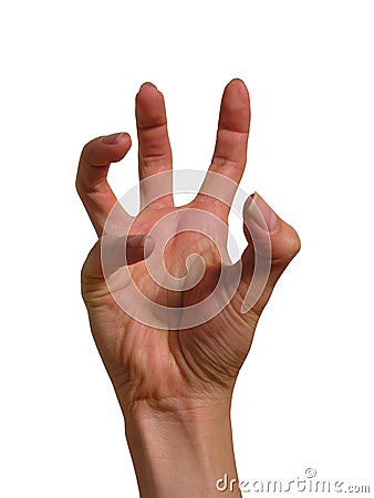 Terrified Hand Stock Photo