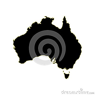 Territory of Australia. White background. Vector illustration Vector Illustration