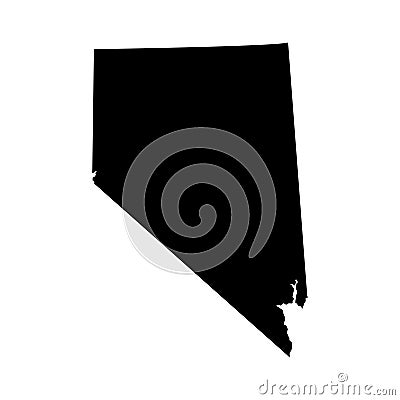 Territory of Nevada. White background. Vector illustration Vector Illustration