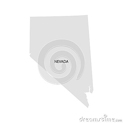 Territory of Nevada. White background. Vector illustration Vector Illustration