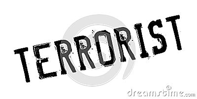 Terrorist rubber stamp Vector Illustration