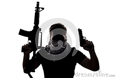 Terrorist or Sepcial Ops Soldier Stock Photo