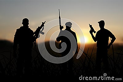 Terrorist or terrorism Stock Photo